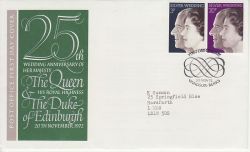 1972-11-20 Silver Wedding Stamps Windsor FDC (77390)
