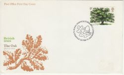 1973-02-28 British Trees Stamp London SW1 FDC (77398)