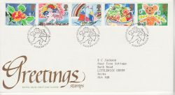 1989-01-31 Greetings Stamps Lover FDC (77400)