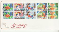 1989-01-31 Greetings Stamps Bureau FDC (77404)