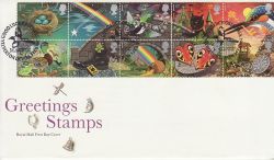 1991-02-05 Greetings Stamps Yelverton Devon FDC (77412)
