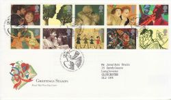 1995-03-21 Greetings Stamps Bureau FDC (77419)