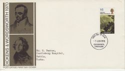 1970-06-03 Wordswoth Stamp Cockermouth FDC (77472)