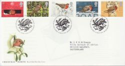 1995-10-30 Christmas Robins Stamps Bureau FDC (77484)