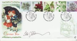 2002-11-05 Christmas Stamps Alan Titchmarsh Signed FDC (77500)
