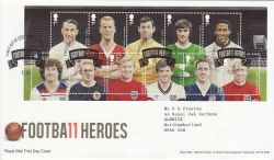 2013-05-09 Football Heros Stamps M/S Wembley FDC (77524)