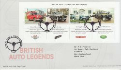 2013-08-13 British Auto Legends M/S Alwalton FDC (77529)