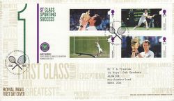 2013-08-08 Andy Murray Stamps M/S Wimbledon FDC (77530)
