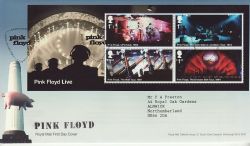 2016-07-07 Pink Floyd Stamps M/S Grantchester FDC (77548)