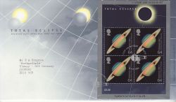 1999-08-11 Solar Eclipse M/Sheet Falmouth FDC (77583)