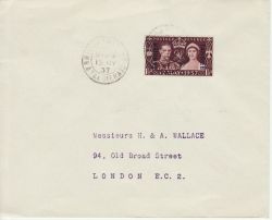 1937-05-13 KGVI Coronation Stamp TANGIER OP FDC (77683)