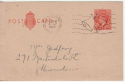 1945-09-08 KGVI 2d Post Card London V Slogan (77688)