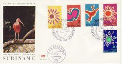 1970-03-25 Suriname Easter Nature Stamps FDC (77765)