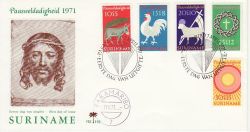 1971-04-07 Suriname Easter Stamps FDC (77774)
