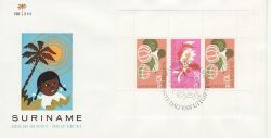 1974-11-27 Suriname Child Welfare Stamps M/S FDC (77805)