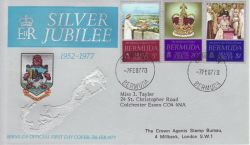 1977-02-07 Bermuda Silver Jubilee Stamps FDC (77836)