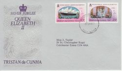 1977-02-07 Tristan da Cunha Silver Jubilee Stamps FDC (77889)