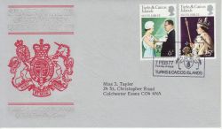 1977-02-07 Turks & Caicos Silver Jubilee Stamps FDC (77890)