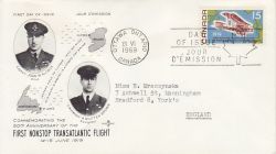 1969-06-13 Canada Transatlantic Flight Stamps FDC (77905)