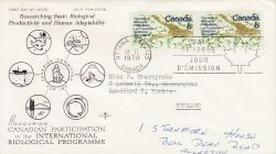 1970-02-18 Canada Biological Programme Stamps FDC (77913)