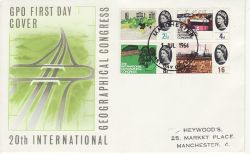 1964-07-01 Geographical Congress Manchester FDC (77947)