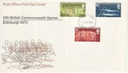 1970-07-15 Commonwealth Games Stamps FDC (77999)