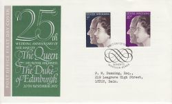 1972-11-20 Silver Wedding Stamps Windsor FDC (78003)