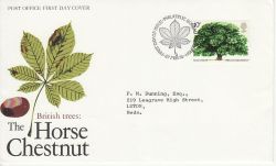1974-02-27 British Trees Stamp Bureau FDC (78007)