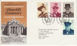 1974-10-09 Churchill Stamps Bureau FDC (78010)