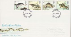 1983-01-26 River Fish Stamps Ipswich FDC (78065)