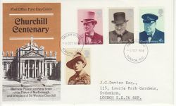 1974-10-09 Churchill Stamps London WC FDC (78079)