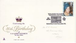 1980-08-04 Queen Mother London SW1 FDC (78092)