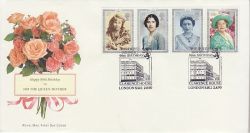 1990-08-02 Queen Mother Stamps London SW1 FDC (78113)