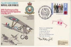 1972-05-13 1(F) Sqn Anniv BF 1284 PS Flown Signed (78138)