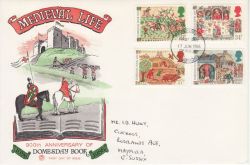 1986-06-17 Medieval Life Stamps Tonbridge FDC (78156)