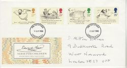 1988-09-06 Edward Lear Stamps London FDC (78169)