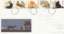 1995-01-17 Cats Stamps Windsor FDC (78234)