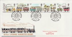 1980-03-12 Railways Stamps STCF Liverpool FDC (78308)