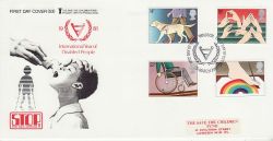 1981-03-25 Year of Disabled Stamps STCF Windsor FDC (78317)