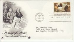 1983-09-02 USA Treaty of Paris Stamp FDC (78483)