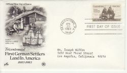 1983-04-29 USA German Immigration Stamp FDC (78491)