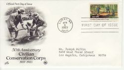 1983-04-05 USA Civilian Conservation Corps Stamp FDC (78494)