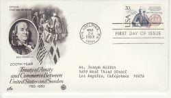 1983-03-24 USA Treaty of Amity Stamp FDC (78495)
