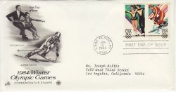 1984-01-06 USA Winter Olympic Games Stamps FDC (78504)