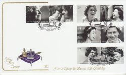 2006-04-18 Queens 80th Birthday Stamps Crathie FDC (78521)