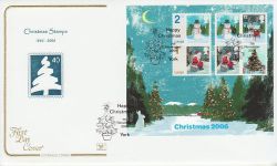 2006-11-07 Christmas Stamps M/S York FDC (78530)