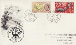 1963-05-16 National Nature Week Stamps Fareham cds FDC (78548)