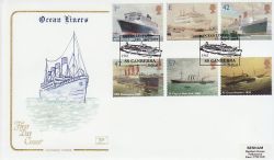 2004-04-13 Ocean Liners Stamps Belfast FDC (78575)