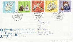 2003-02-25 Secret of Life DNA Stamps Cambridge FDC (78606)