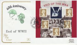 2005-07-05 End of the War M/S London EC4 FDC (78659)